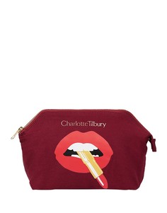 Косметичка с принтом губ Charlotte Tilbury-Бесцветный
