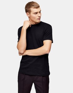 Черная премиум-футболка Topman-Черный цвет