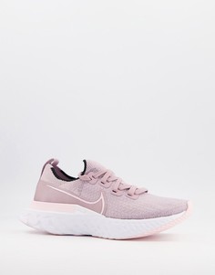 Розовые кроссовки Nike Running React Infinity Run Flyknit-Розовый цвет