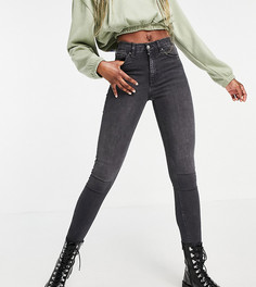 Черные выбеленные джинсы Topshop Tall Jamie-Черный цвет