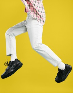 Джинсы классического кроя из плотного материала с эффектом отбеливания ASOS DESIGN-Голубой