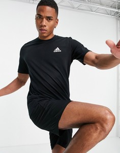 Черная футболка с логотипом adidas Training-Черный цвет