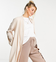 Бежевый халат мини из вафельной ткани ASOS DESIGN Maternity-Нейтральный