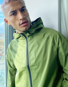 Водонепроницаемая ветровка цвета хаки ASOS DESIGN-Зеленый цвет