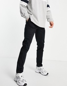 Черные брюки чиносы скинни New Look-Черный цвет