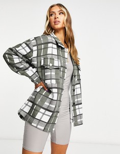 Клетчатая oversized-рубашка Lasula-Многоцветный