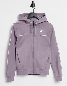 Худи бледно-фиолетового цвета из флиса Nike tech-Фиолетовый цвет