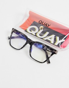 Черные женские очки с защитой от синего излучения Quay CEO-Черный цвет