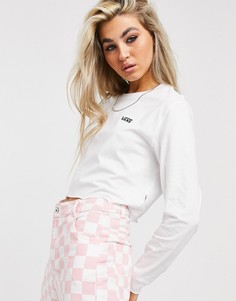 Белая футболка с длинными рукавами Vans Junior V-Белый