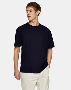 Темно-синяя oversized-футболка Topman-Голубой
