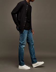 Выбеленные эластичные узкие джинсы Topman-Голубой