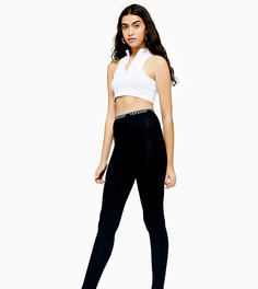 Черные леггинсы Topshop Tall-Черный цвет