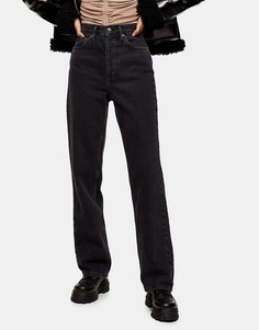 Черные выбеленные джинсы Topshop Considered Kort-Черный цвет