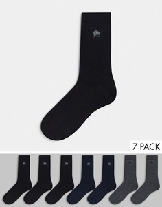 Набор из семи пар разноцветных носков French Connection-Многоцветный