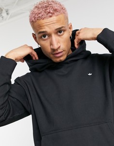 Премиальный худи черного цвета от комплекта adidas Originals-Черный цвет