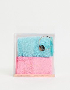 Набор из 2 салфеток для снятия макияжа Zoe Ayla-Розовый цвет