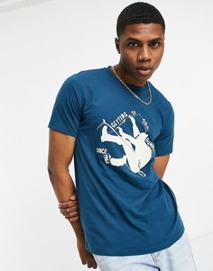 Синяя футболка The North Face Foundation-Голубой