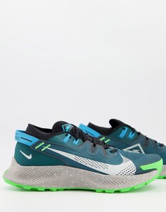 Бирюзовые кроссовки Nike Running Pegasus Trail 2-Зеленый цвет