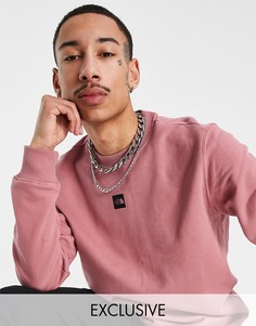 Розовый свитшот с логотипом в центре The North Face – эксклюзивно для ASOS-Розовый цвет