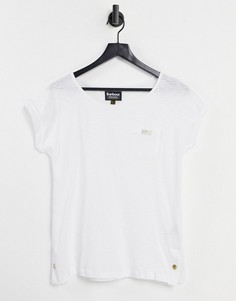 Белая футболка Barbour International-Белый