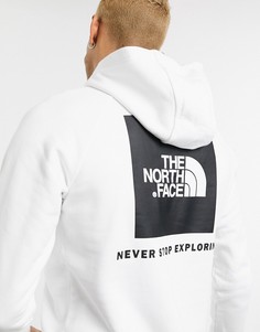 Худи белого цвета с принтом и рукавами реглан The North Face-Белый
