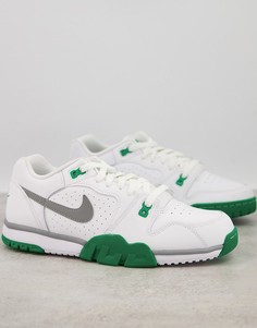 Низкие кроссовки в белом и зеленом цветах Nike Cross Trainer-Белый