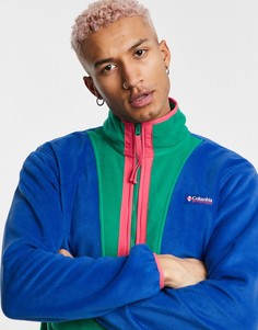 Синяя флисовая куртка на молнии Columbia Back Bowl-Голубой