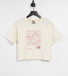 Белая укороченная футболка The North Face Stroke Mountain – эксклюзивно для ASOS-Белый