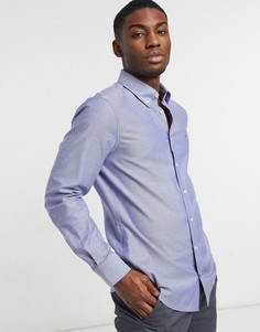 Оксфордская рубашка узкого кроя на пуговицах Tommy Hilfiger-Темно-синий