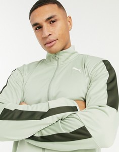 Зеленая куртка на молнии Puma Training Favorite-Зеленый цвет
