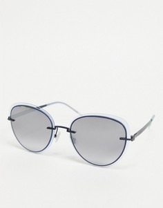 Солнцезащитные очки с зеркальными линзами Hugo Boss 1168 S-Серебристый