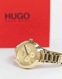 Женские золотистые часы-браслет Hugo 1540091-Золотистый