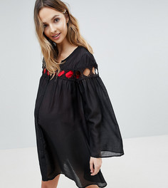 Пляжная накидка ASOS DESIGN Maternity-Черный