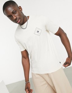 Футболка из органического хлопка с круглым вырезом и графическим принтом Scotch & Soda-Белый