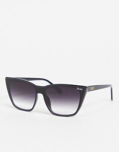 Черные женские солнцезащитные очки «кошачий глаз» Quay On Point-Черный цвет