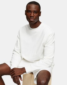 Белый свитшот от комплекта Topman