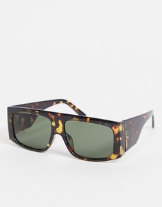 Массивные солнцезащитные очки в тонкой оправе Madein-Коричневый цвет Madein.