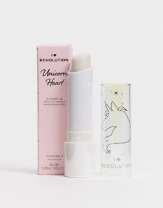 Бальзам для губ I Heart Revolution - Unicorn Heart Glow Balm (Myth)-Прозрачный