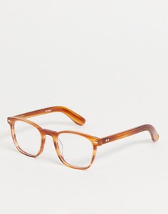 Женские очки в квадратной черепаховой оправе с защитой от ультрафиолета Spitfire Cut Twenty Four-Коричневый цвет