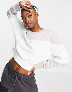 Сиреневый свитшот с логотипом New Balance-Фиолетовый цвет