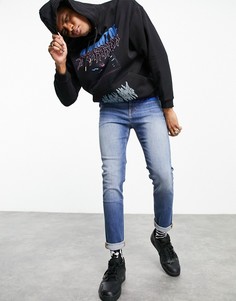 Синие джинсы скинни ASOS DESIGN-Голубой