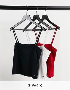 Набор из 3 топов на бретельках Hollister-Многоцветный