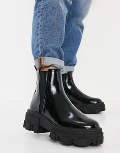 Черные ботинки челси на массивной подошве ASOS DESIGN Addy-Черный цвет