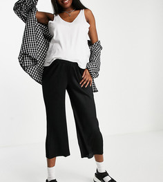 Черные плиссированные кюлоты ASOS DESIGN Maternity-Черный цвет