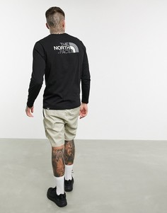 Черная футболка с длинными рукавами The North Face-Черный цвет