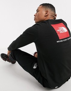 Черный лонгслив The North Face-Черный цвет