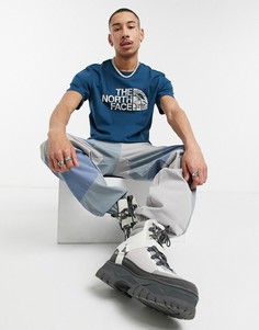 Темно-синяя футболка The North Face Woodcut Dome-Темно-синий