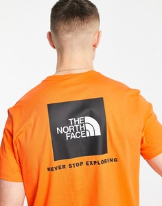 Оранжевая футболка The North Face Red Box-Оранжевый цвет