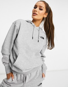 Серый oversized-худи The North Face Essential