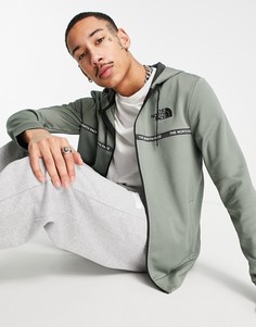 Зеленая куртка с накладками The North Face Mountain Athletic-Зеленый цвет